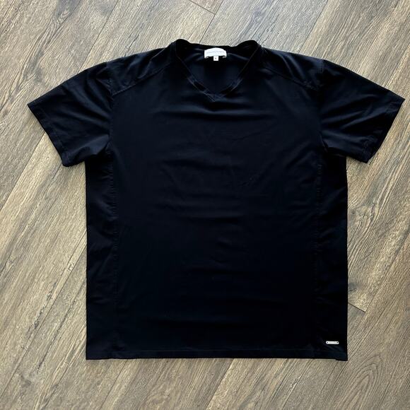 Versace Classic Men´s Black V Neck Stretchy Slim Fit Basic Tee Size XL - Picture 1 of 6